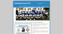Desktop Screenshot of kilmainhamwoodgfc.com