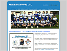 Tablet Screenshot of kilmainhamwoodgfc.com